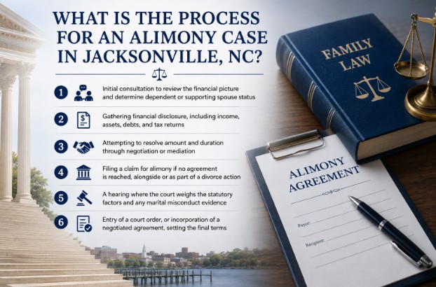 What Is the Process for an Alimony Case in Jacksonville, NC?