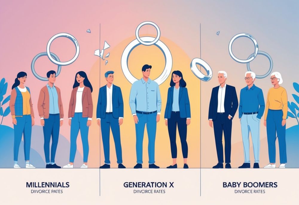 Generational Differences in Divorce: Millennials vs. Gen X vs. Boomers