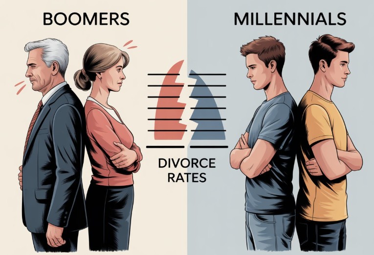 Boomers vs. Millennials: How Divorce Rates Differ and What the Statistics Reveal About Modern Marriage