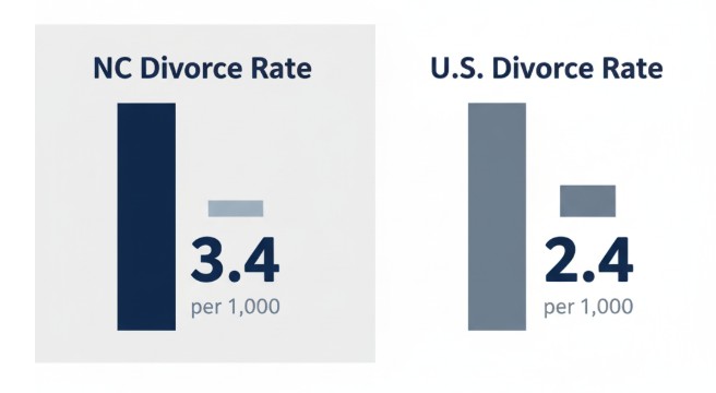 What The Latest Numbers Say (NC Vs. U.S.)