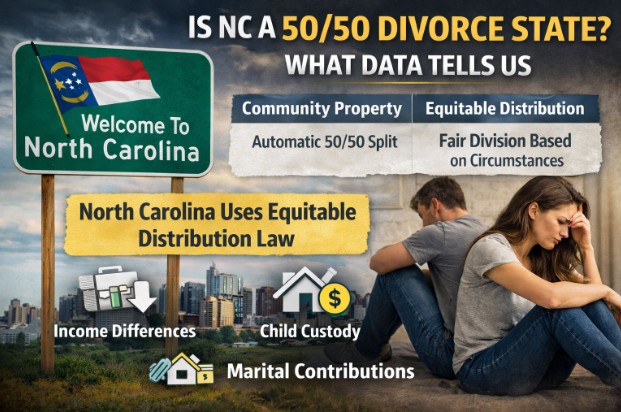 Is NC a 50/50 Divorce State? What Data Tells Us